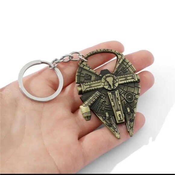 MILLENNIUM falcon bronze keychain bottle opener - Picture 1 of 4